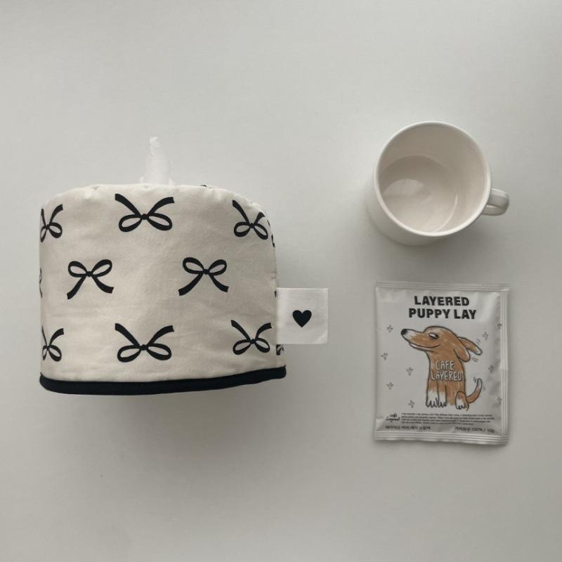 Bowknot Tissue Paper Storage Box Roll Paper Tissue Case Holder Car Napkin Tissue Box Living Room Table Decor Home Organizer