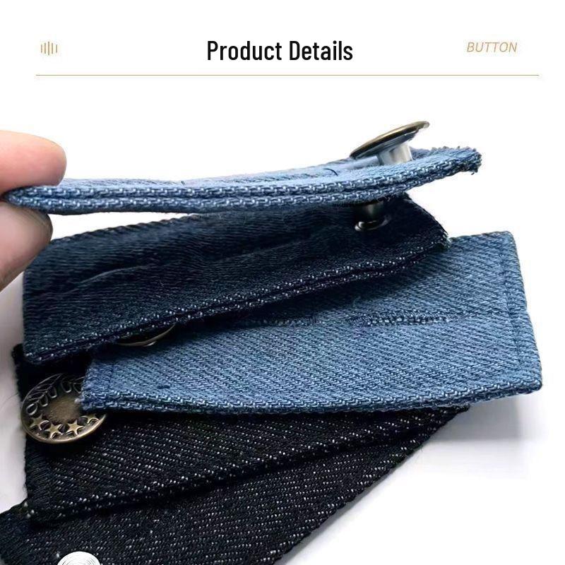 No-Sew Detachable Waistband Button for Jeans: Expand Waist from Small To Large