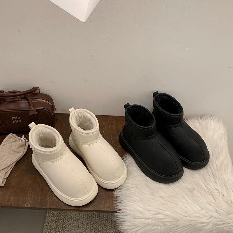 thick-soled snow boots women's new winter velvet thickened cotton boots waterproof, non-slip and warm versatile daily cotton shoes