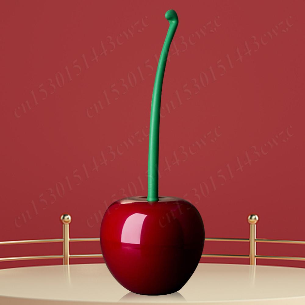 

Cherry Shaped Toilet Brush Bathroom Cleaning Brush Long Handle Creative Toilet Cleaning Brush Stains Removal Bathroom Accessorie