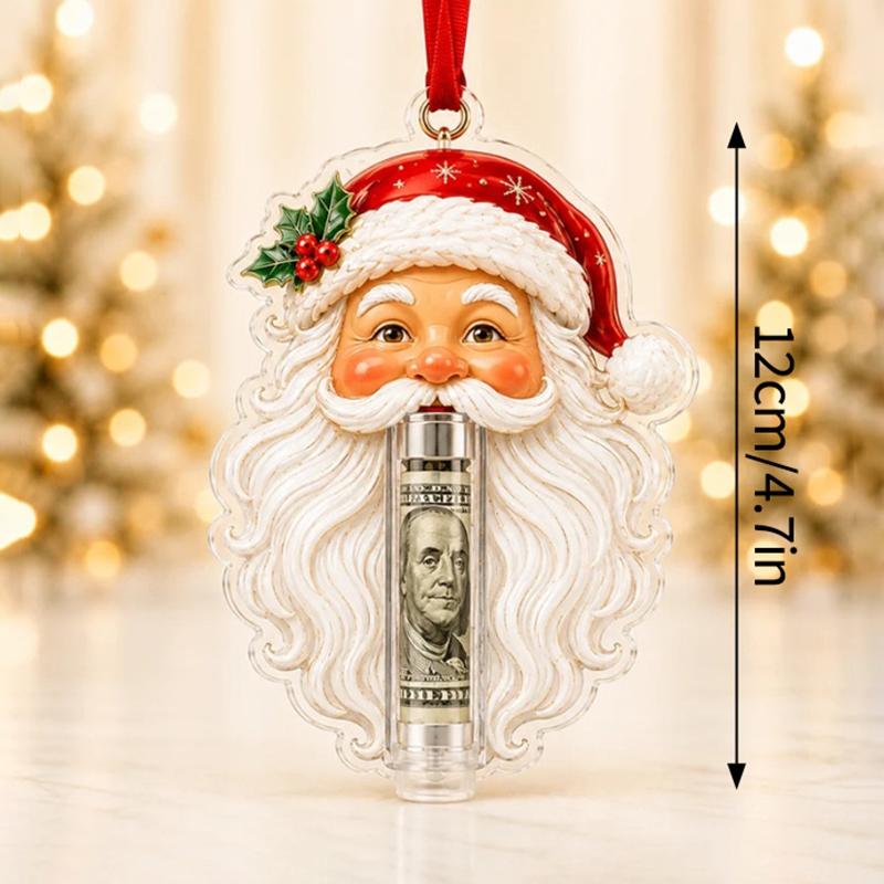 Christmas Cash Boxes Ornament Christmas Tree Money Holder Hanging Pendants Christmas New Year Money Gift Boxes Decorations
