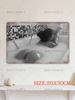 Tin Metal Plaque with Winter Female Pattern, Wall Art, Size 20x30cm, with Pre-drilled Holes, Suitable for Bedroom, Perfect for Gift
