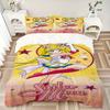Sailor Moon Adventure Print 3Pcs Bedding Setduvet Cover With 2 Bedropillowcase Home Birthday Gift