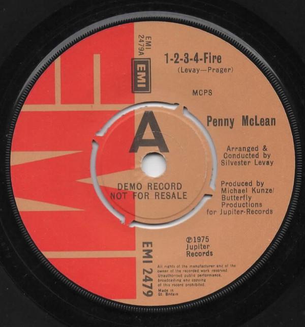 

7inch Record PENNY MCLEAN 1234Fire EMI2479PROMO EMI 1975 UK SoulFunk Used