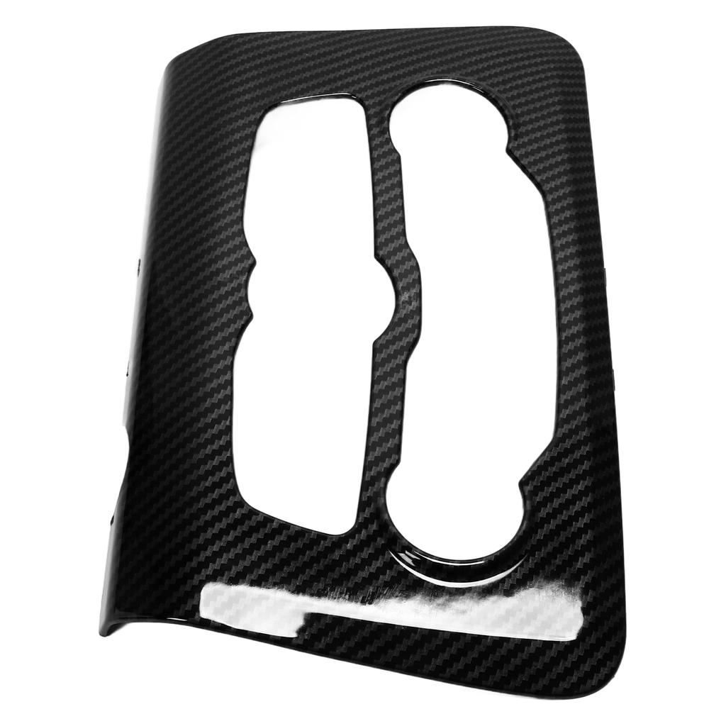 Carbon Fiber Style Central Control A C Panel Tirm Car Adaptations Replacement for Dodge Charger 2015‑2021Black Carbon