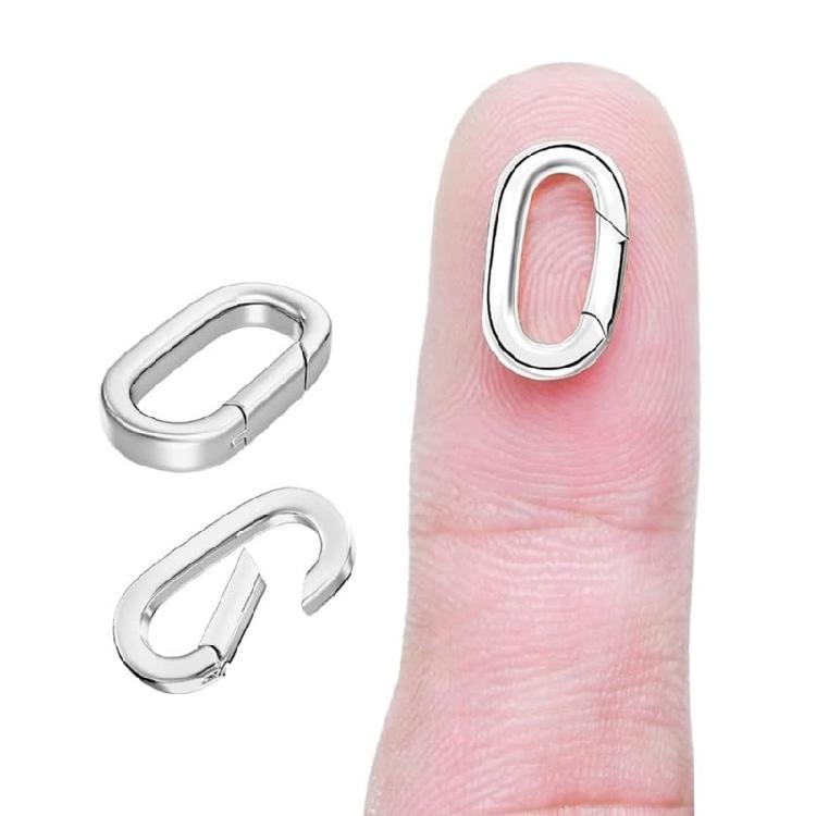 Sterlings Silver Necklace and Bracelet Clasps Golden Silver Pearls Enhancer with Zirconia for Jewelry Customization