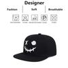 Unisex Xo Smiling Face Embroidery Hip-Hop Hats Outdoor Adjustable Casual Baseball Caps Sunscreen Hat