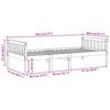 Kids  Bed Without Mattress Wax Brown 75 X 190 Cm Solid Pine Wood