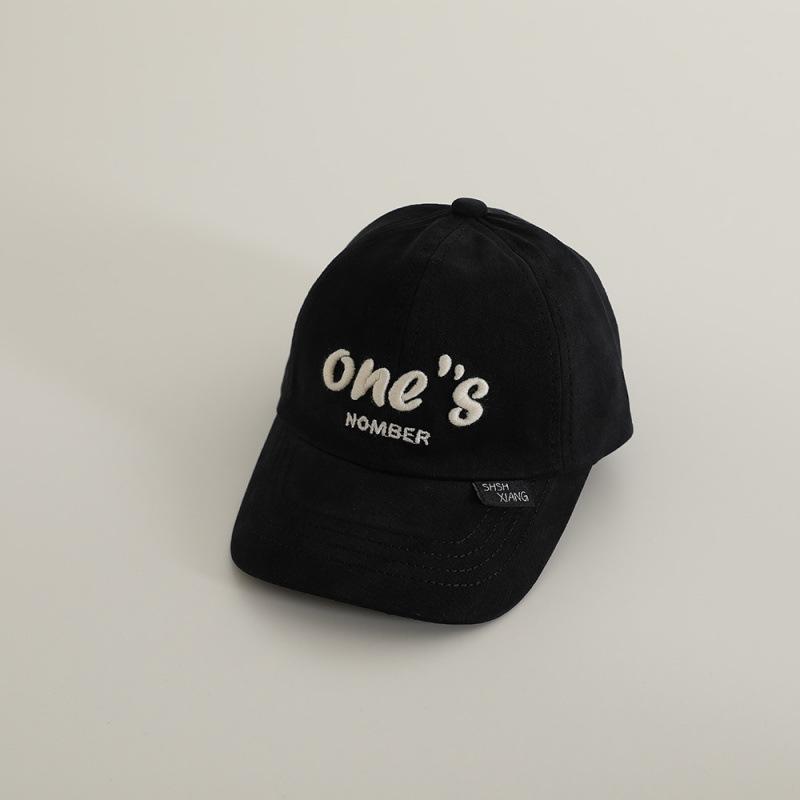 Children's Baseball Cap, New Autumn Model with Letter Embroidery, Baby Hat, Spring Sunshade, Trendy Cap for Boys and Girls