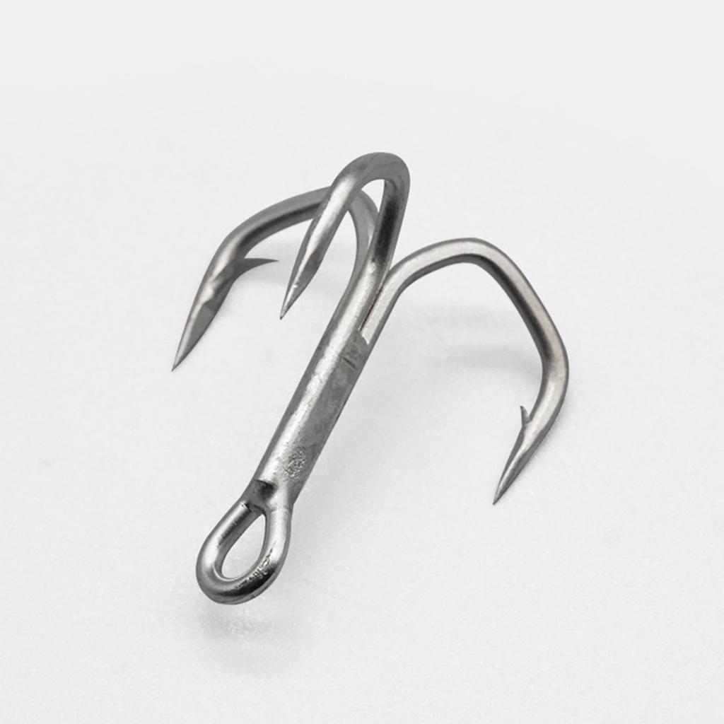 10 Pcs High Strength Fishing Treble Hook Baitholder Bass Fishing Hook for Freshwater Saltwater Fishing Tackle Parts