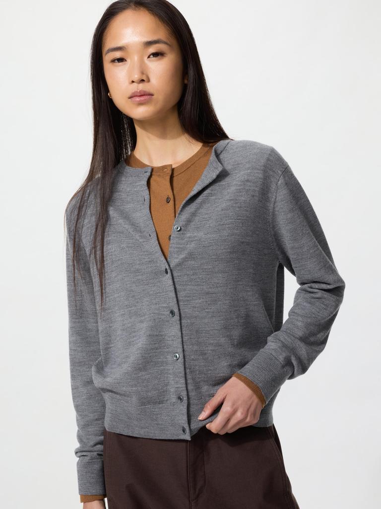 Uniqlo Merino Crew Neck Cardigan