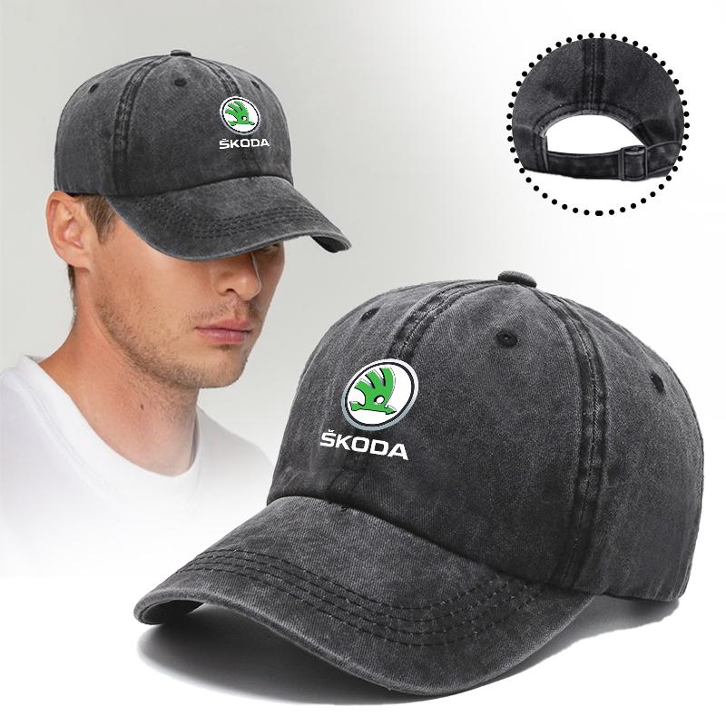 JKFB8 Cappellino da Baseball alla Moda con Visiera Cappello da Sole Unisex Regolabile Cappello Parasole Per Skoda Octavia 2 A5 A7 Superb Rapid Yeti Kodiaq Fabia