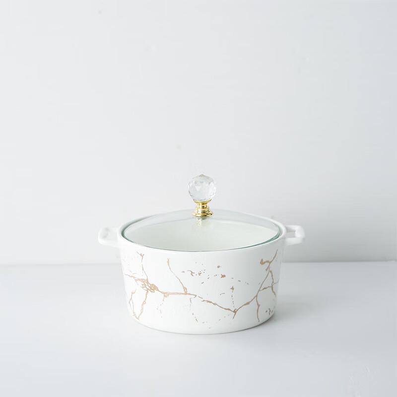 Qianxing Ceramic Stew Pot with Glass Lid