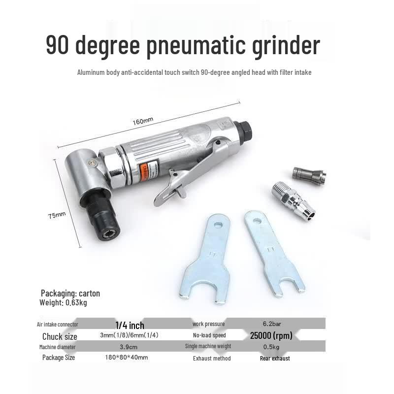 Jingmian 90-Degree Air Die Grinder Kit