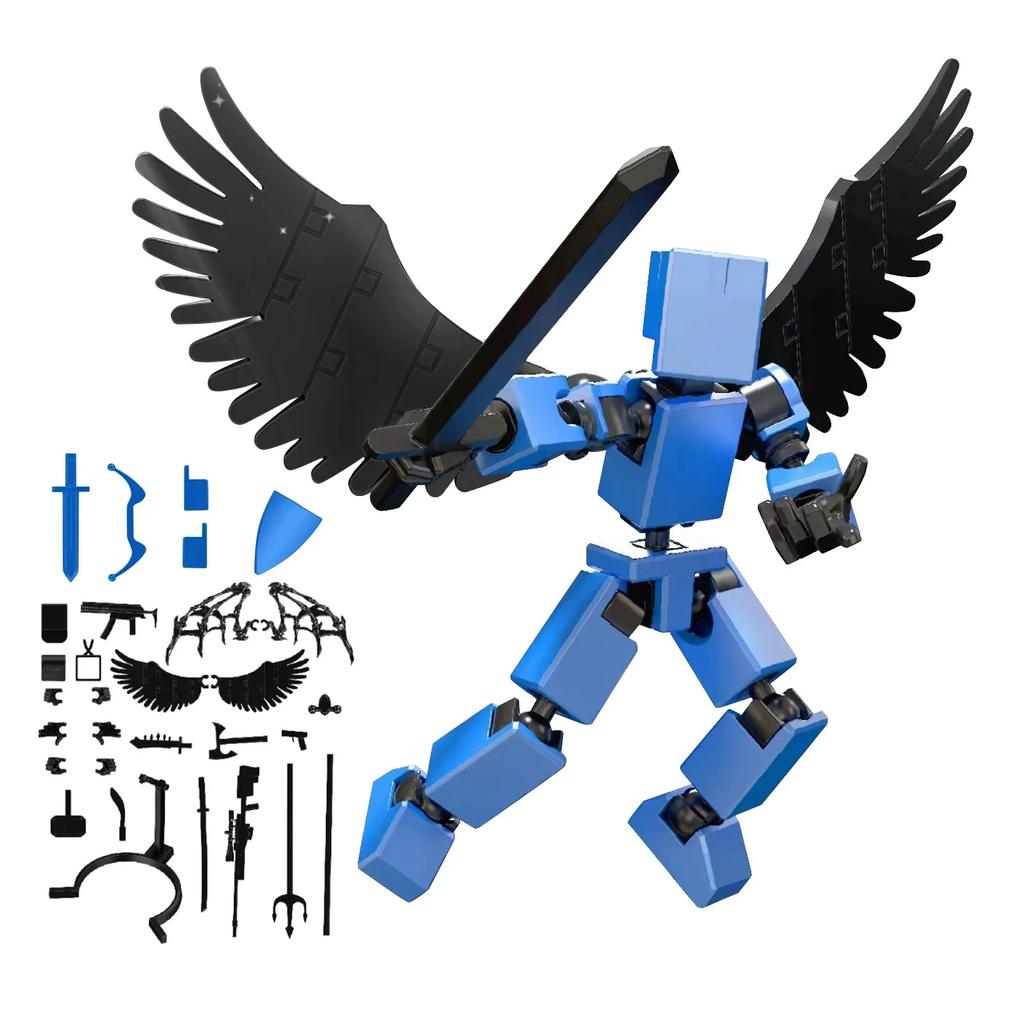 Titan13 Action Figure Multi Jointed Movable Nova Titan Lucky 13 Action Figure Poseable DIY Assembly Desk Ornament Dummy Gifts