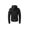 adidas Women's Black Logo Print Long Sleeve Zip Hooded Jacket EA2103