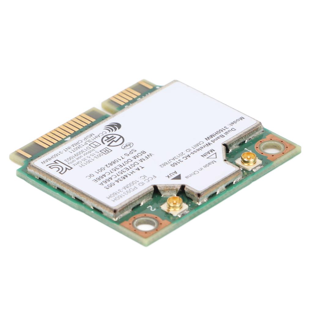 Network Card 433Mbps Dual Band 2.4G 5G 802.11a B g n ac More Capacity Mini PCIE Wireless Network Card