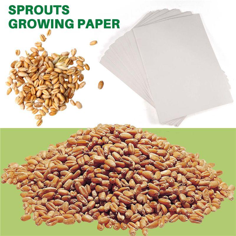 200 Sheets Of Nursery Paper Sprout Vegetable Planting Paper 18 X 26.6Cm, Suitable For Plant Germination Tray
