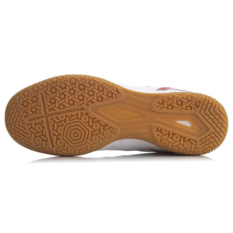 New LINING Hawk-Eye Men's Table Tennis Shoes - White/Red APTP003-2