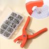 Snap Button Kit with Hand Pressure Pliers 50pcs Snaps , Metal Snaps for Sewing, Sewing Snaps for DIY Crafts Clothes Hats