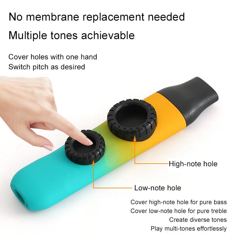 Kazoo Musical Instrument, Beginner-Friendly Toot Whistle With Reeds, Zuka Wind Instrument For Guitar And Ukulele Accompaniment