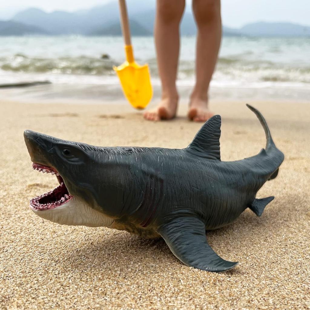 Mosasaurus Shark Toys with Openable Jaws The Megalodon 11" Ocean World Realistic Marine Animal Creature Action Figure