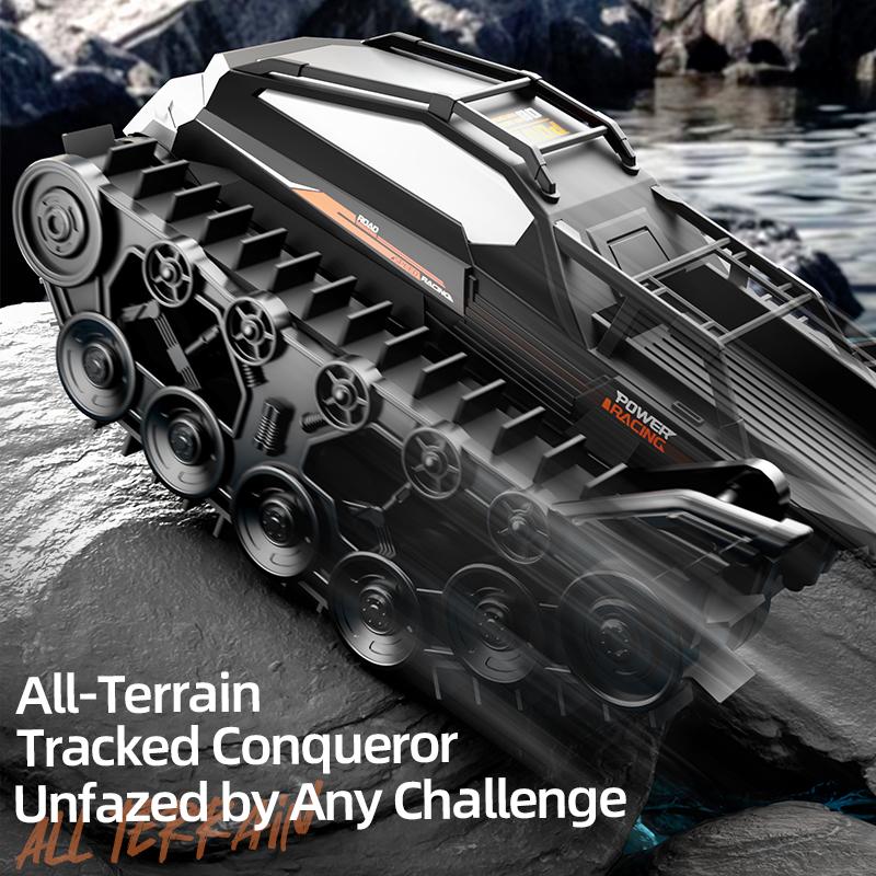 New RC Car 2.4G Amphibious All Terrain Crawler Tank Remote Control Truck Climbing Off-Road Vehicle Waterproof Toy Children Gift