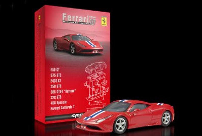 

Kyosho Ferrari Коллекция Мини-машин 10 Circle K Thanks 458 Speciale Отдельный предмет 1/64 (красный) красный