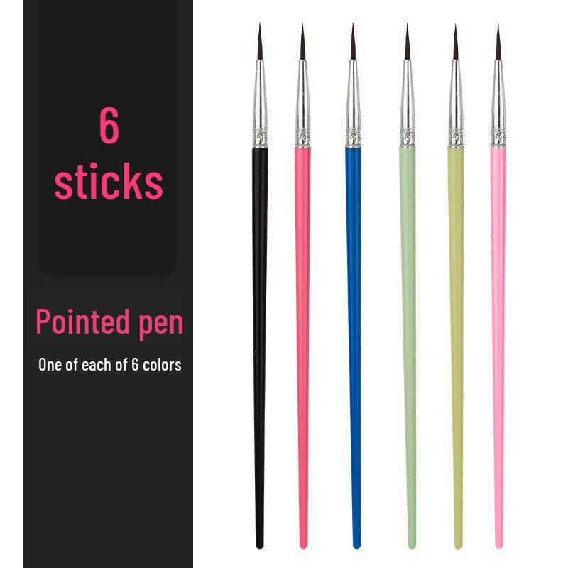 Wei Zhuang Kids' DIY Plaster Nylon Fine Liner Blue Brush for Oil Painting & Graffiti.