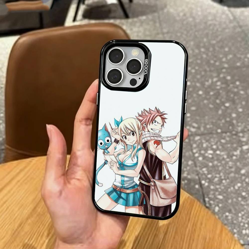 F-Fairy Tail Guild   Phone Case For iPhone17,16,15,14,13,12,11 Plus,Pro Max Colored Silver Plated Inside Cover