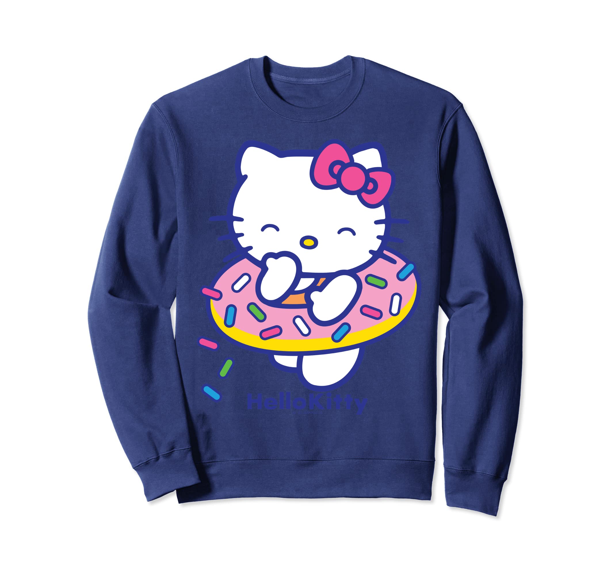 

Свитшот с изображением купальника Hello Kitty в американском стиле синий