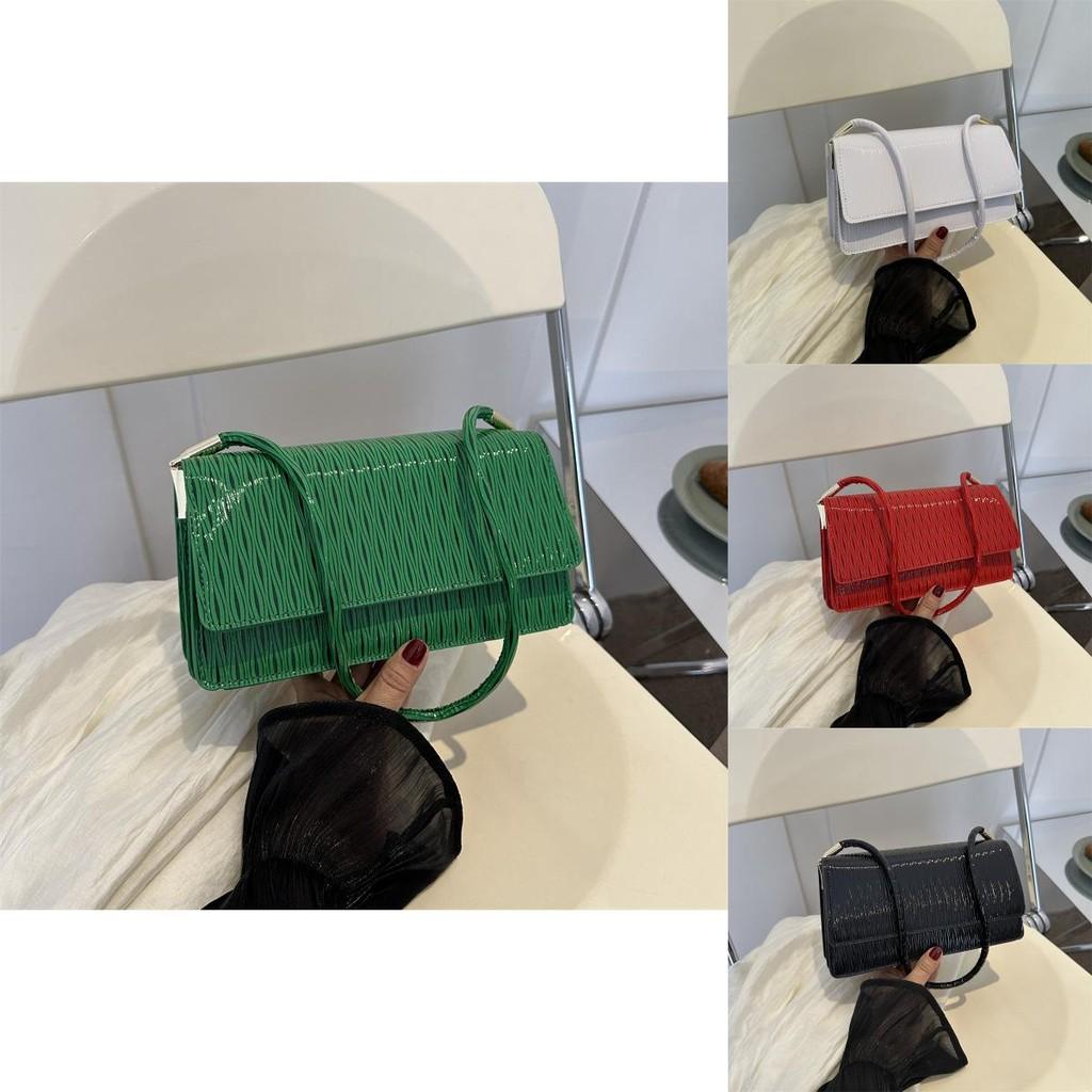 Stylish Black Pu Mini Shoulder Bag For Women Trendy Casual Small Square Purse