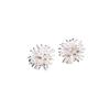 2025 Snowflake Pearl Stud Firework Earrings - Elegant Light Luxury Flower Design