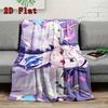 Hololive 2D Flat Pattern Flannel Blanket High Quality All Seasons Warmth and Comfort Perfect for Christmas Gifts.DMT0925112