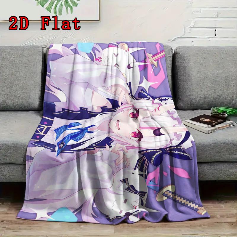 Hololive 2D Flat Pattern Flannel Blanket High Quality All Seasons Warmth and Comfort Perfect for Christmas Gifts.DMT0925112