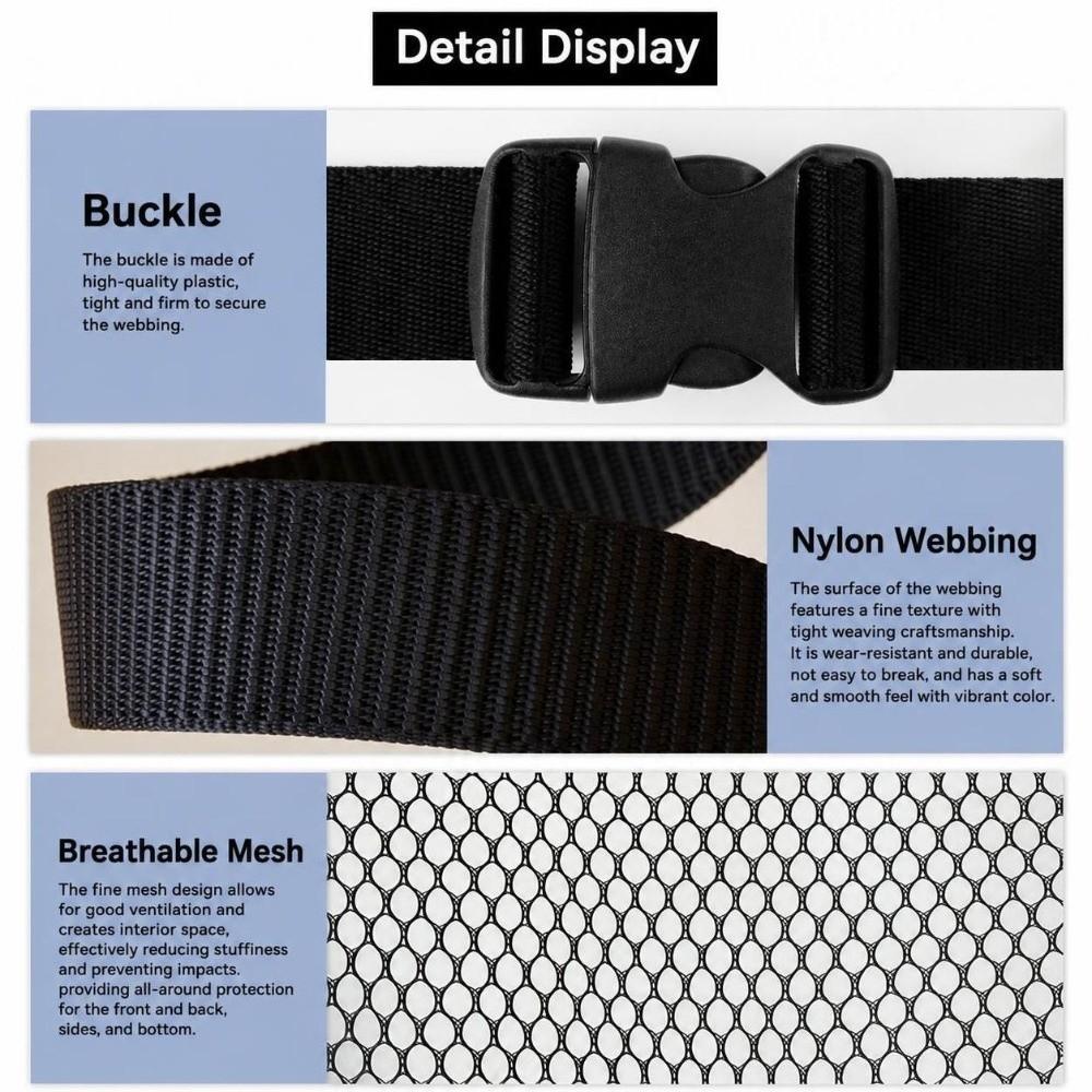 1Pc Mesh Car Pet Barrier Net Elastic Car Mesh Guard Durable Dog Car Divider Adjustable Elastic