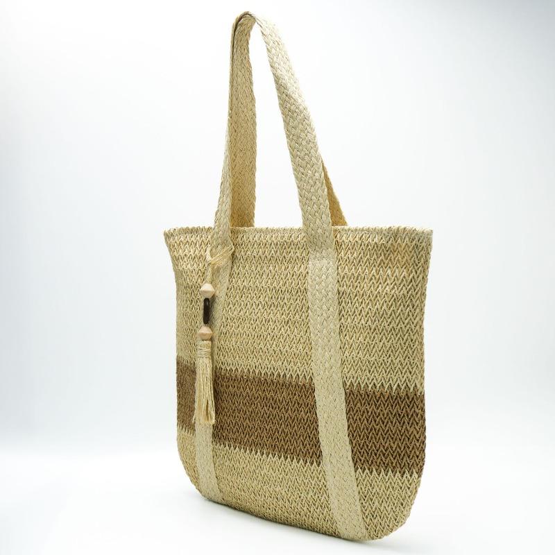 New Versatile Straw Woven Bag Women's Woven Bag Large-capacity Tote Bag Shoulder Bag Summer Portable Vacation Beach Bag