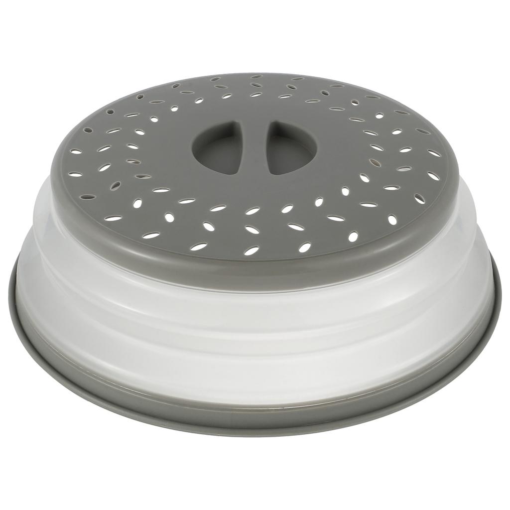 Spritzschutz für die Mikrowelle, zusammenklappbarer Speiseteller-Schutz, Abtropfkorb, Mikrowellen-Heizungs-Spritzschutz, Küchen-Kochdeckel