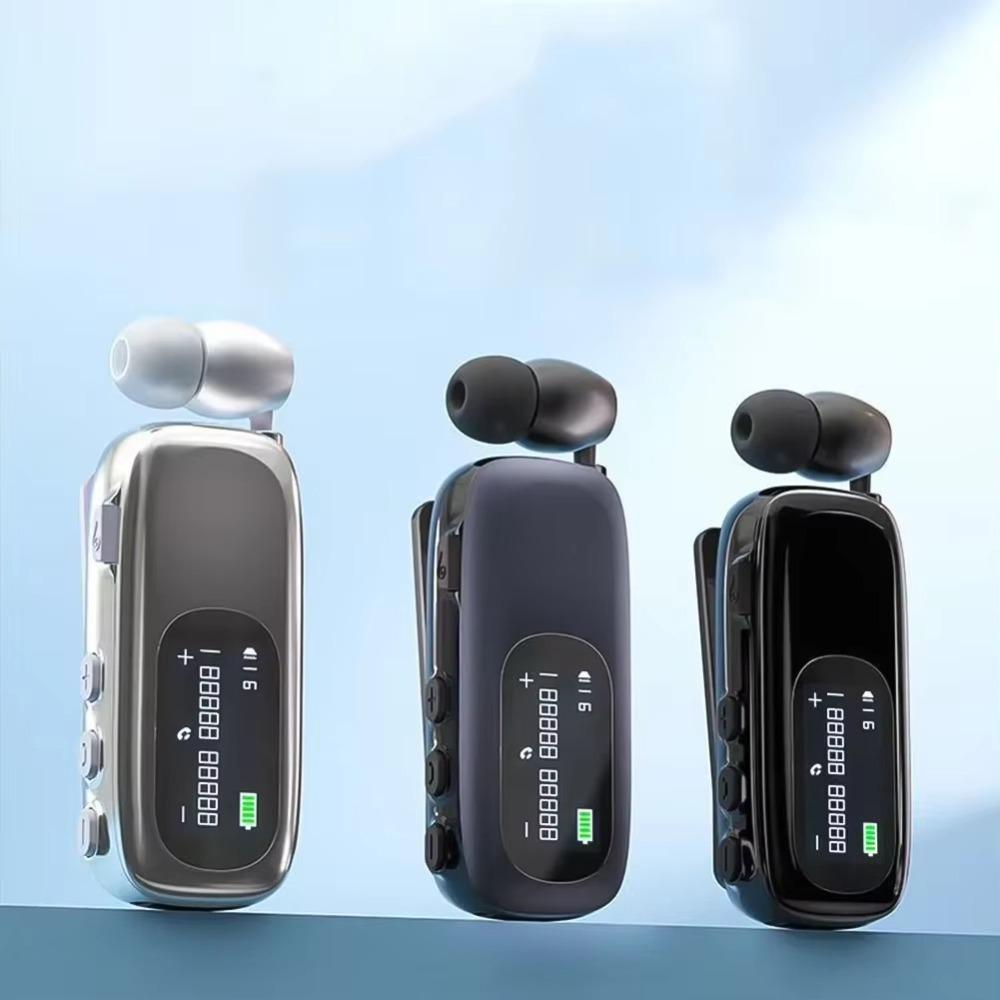 

Bluetooth Noise Reduction Earphones V5.4 Wireless Earphones K75 Mini Business Headphones Out Door Matte Finish срібний