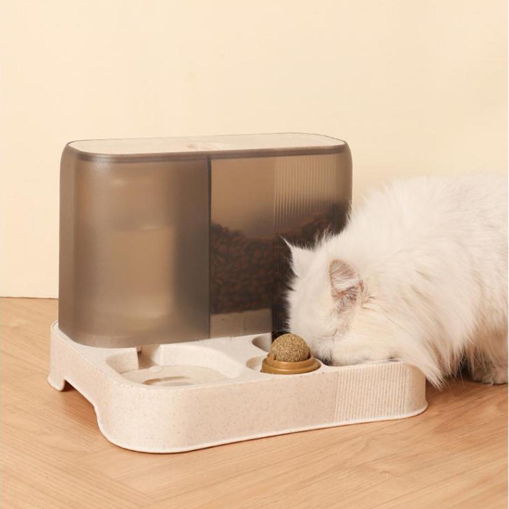 Cat Water Bowl Moderate Capacity Removable Double Pets Water Food Bowl for Pets