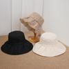 New lace hollow big brim basin hat women's summer sunscreen sun hat gentle wind show face hat