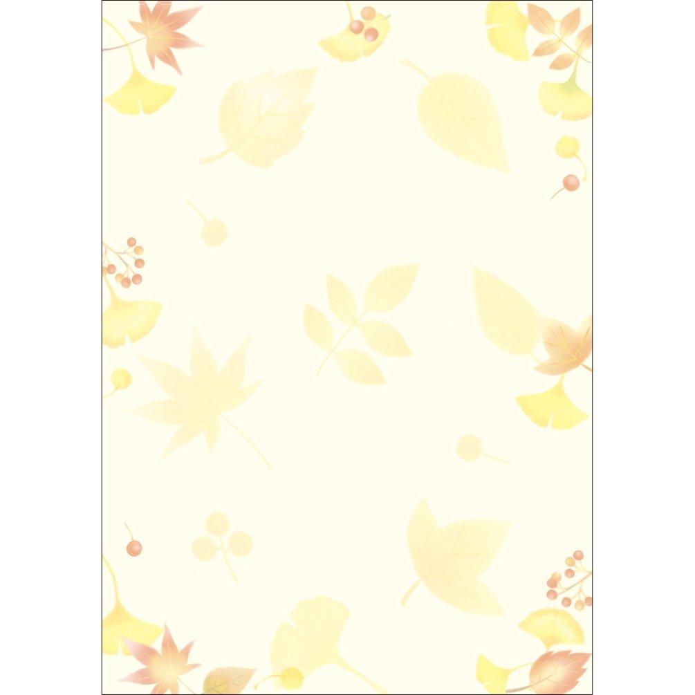 Takajirushi Japanese Pattern Wagokoro Fallen 10 Sheets Paper, 4-1035 Leaves, A4,