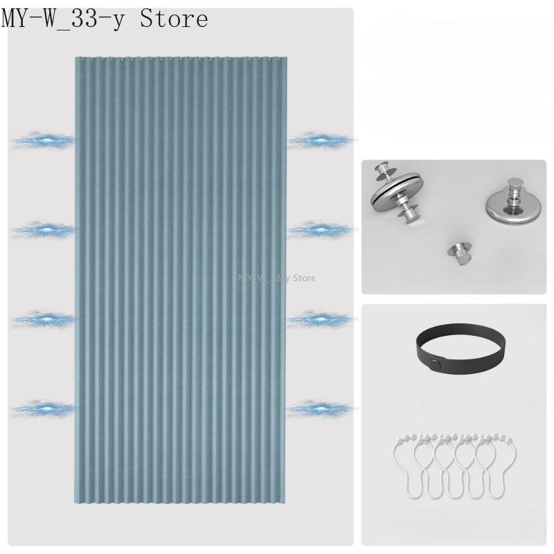 Pleated Folding Door Curtain for Closet Door Curtains for Doorways Closet Curtains Accordion Door Curtain for Doorways