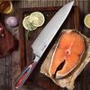 Laser Damascus Kitchen Chef Knife Barbecue Boning Knife Kitchen Knives Cleaver Meat Fruit Vegetable and Fruit Slicing Knife