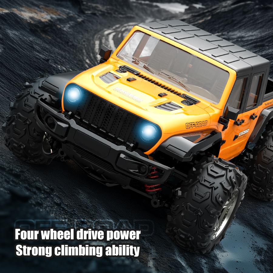 C8819 1:20 4WD RC Bil Offroad med LED-lys Fullskala Simulering Profesjonell 2.4G Fjernkontrollbiler Pickup Leke