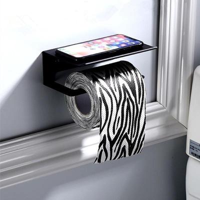 1pcs Stainless Steel Tissue Holder Hanging Toilet Roll Paper Holder Towel Rack Mobile Phone Soap Shelf