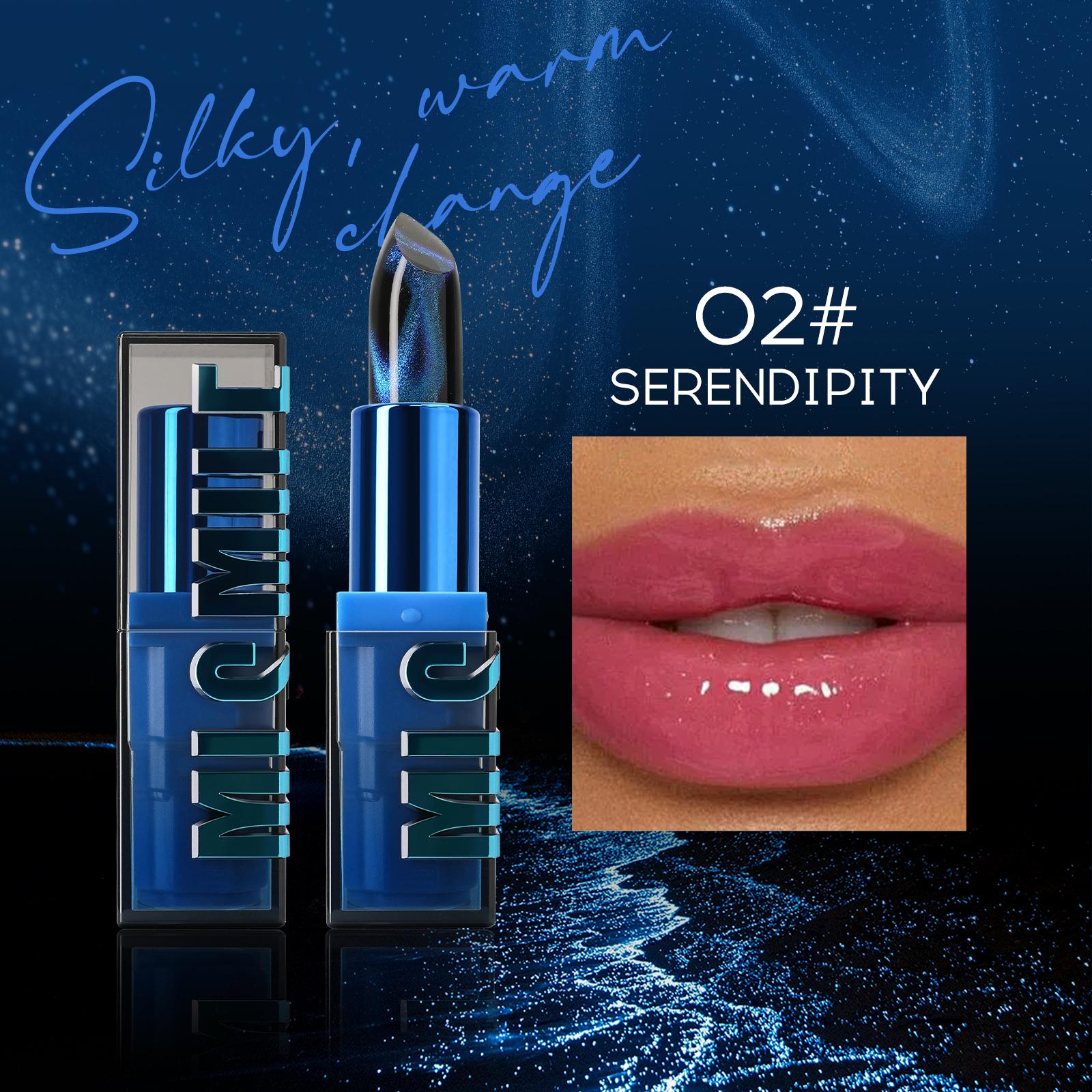 

MLSMILE 4 цвета Кошачий глаз Теплая увлажняющая помада Тысяча людей тысяча цветов Мелкий глиттер Не прилипающая к чашке помада