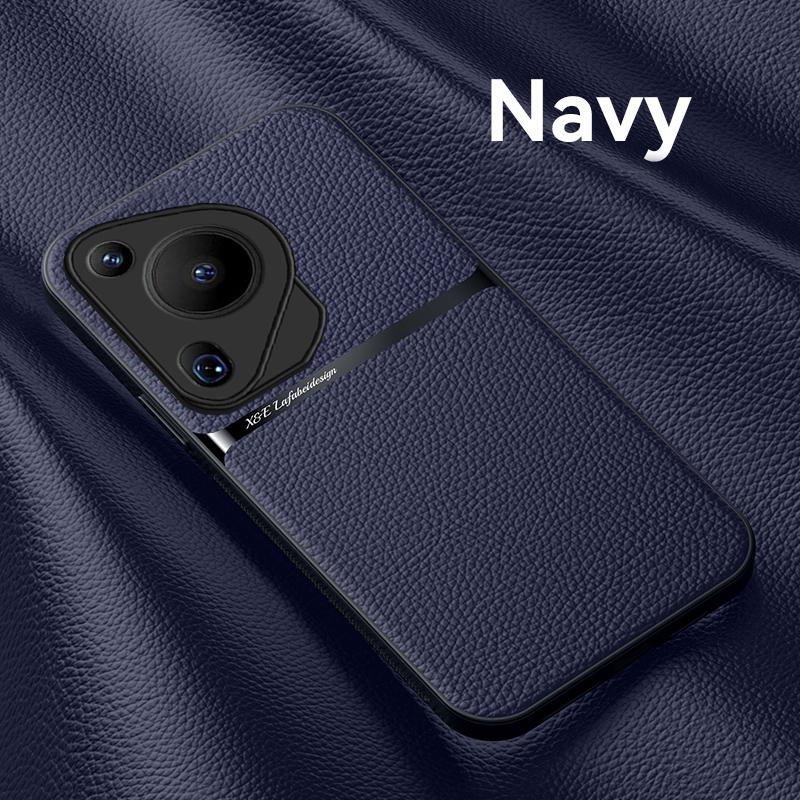 Huawei Pura 70 Pro+ tokhoz, bőr kameravédő burkolathoz Hauwei Pura70 Ultra P70 Pro Plus autómágneses tartó puha váz Coque