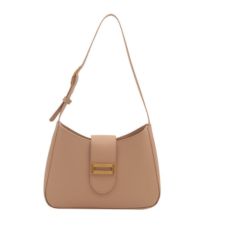 

Chic Retro Fashion Small Bag For Women 2024 Stylish Summer Baguette Handbag With Magnetic Closure хакі