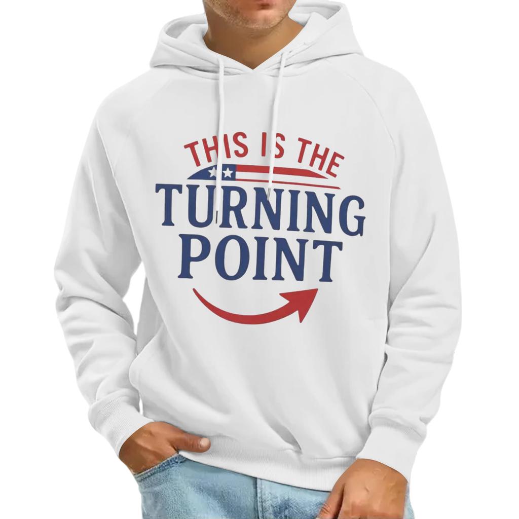 Men's Raglan Long Sleeve Hooded Sweatshirt